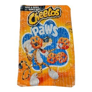 Cheetos Paws Coin Purse‎ Zipper Pouch Upcycled Snack Food Bag